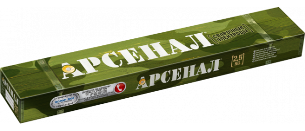 Электроды сварочные Арсенал МР-3, ф 3 мм (уп-2,5 кг) купить с доставкой в Топканово