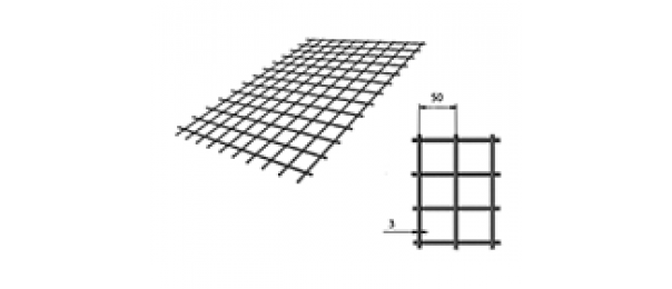 Сетка сварная (дорожная) 50х50х3мм 1х2м купить с доставкой в Топканово